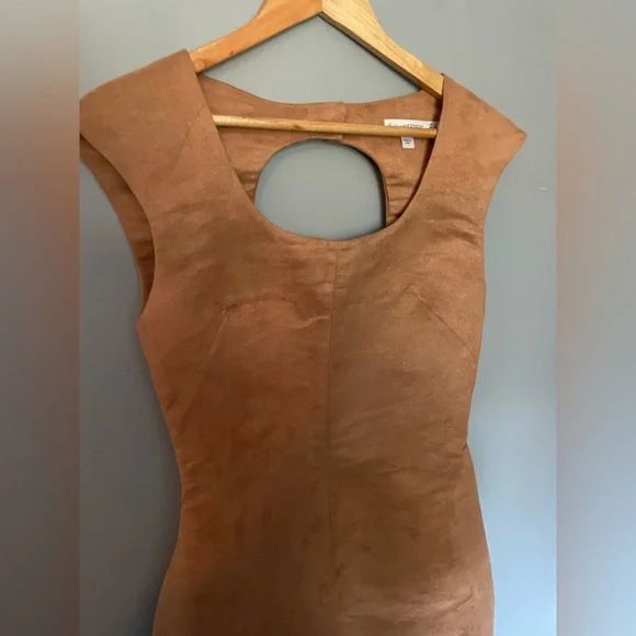 FINDERS KEEPERS Faux Suede Mini Dress size 4 - Picture 4 of 7